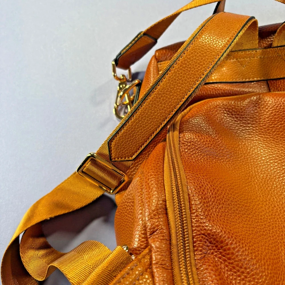 Kattee Womens Anti-Theft, Pickpocket Backpack Purse Leather Brown Travel Safety